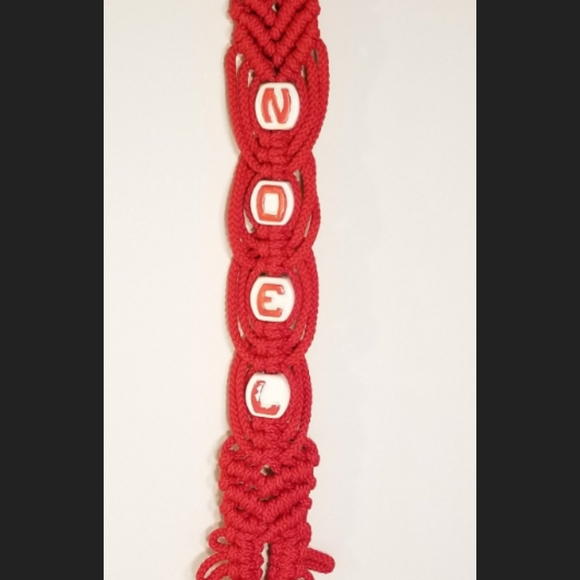 Vintage Christmas Macrame Noel Wall Hanging - Picture 1 of 11